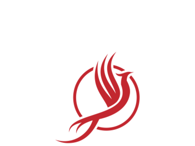 Phoenix Bird branding design flat icon logo vector