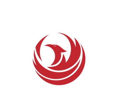 Phoenixx branding design flat logo vector
