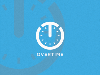 Overtime branding design icon illustration logo vector