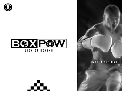 BOXPOW Boxing logo branding design graphic design illustration logo typography vector