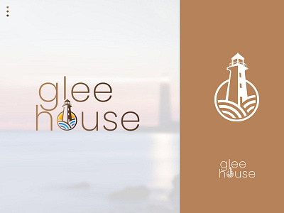Glee House logo branding design graphic design illustration logo typography vector