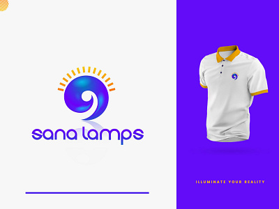 Sana Lamps logo branding design graphic design illustration logo typography vector
