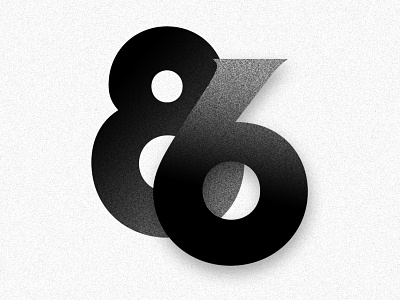B&W 86 branding design icon logo minimalism typography
