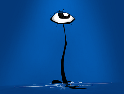 I am watching you art digital painting illustration vector