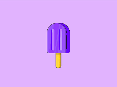 Popsicle - flat design with some details daily 100 challenge daily art daily design challenge designdaily flat design graphic design ice cream illustration illustration challenge popsicle