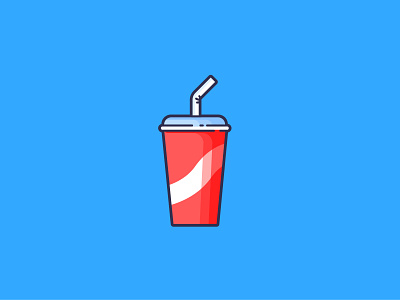 Flat design Diet Coke