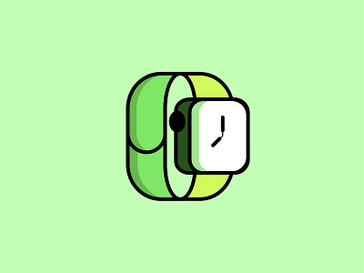 Apple Watch flat design Illustration daily 100 challenge daily art daily design challenge dailyui design daily designdaily graphic design icon a day illustration illustration challenge