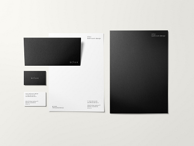 sclux - brand identity adobe illustrator black and white branding clean design graphic design minimal typography