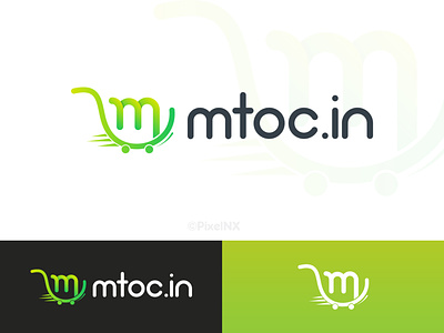 Mtoc.in Logo app branding cartlogo design icon illustration logo logo design logodesign mtoc mtoc.in online shopping pixelnx shoplogo ui vector