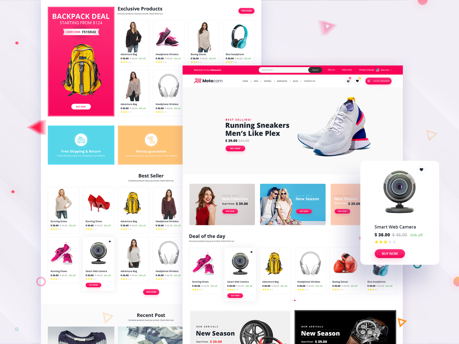 ECommerce Shop PSD Template Design by PixelNX on Dribbble