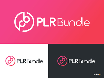 PLR Bundle Logo circle logo logo logotype pb logo pixelnx plr plr bundle plr bundle plugin logo ui uidesign