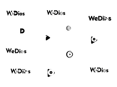 WeDios logo Concept design logo new launch pixelnx psd ui vector video video logo website wedio wedios logo