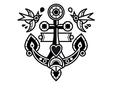 ANKERRR art design icon illustration logo tattoo vector
