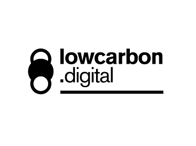 Low Carbon Digital branding climate logo