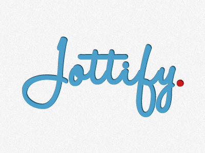 Jottify - a new logo inner shadow jottify logo noise