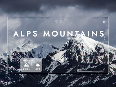 Mountains Climbing Web Page Concept adventure climbing design desktop glass glassmorphism hiking landing landing design landing page landscape mountain mountains site travel ui ui ux uidesign uiux web