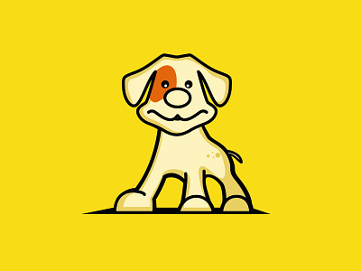 Dog illustration art branding design flat graphic design illustration logo vector