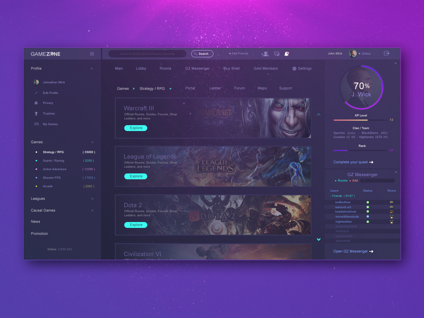 Game Ui Ux By Hussein On Dribbble