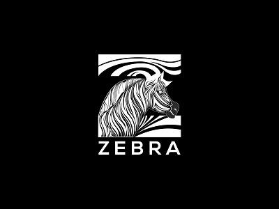 Zebra branding design icon illustration logo vector