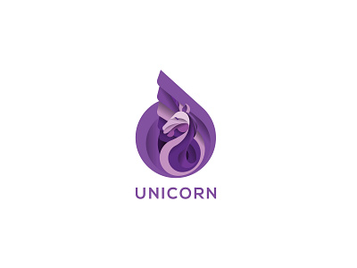 Unicorn design icon illustration logo vector