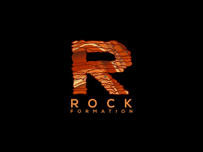 Rock Formation design icon illustration logo vector