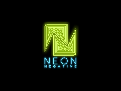 Neon Negative branding design icon illustration logo vector