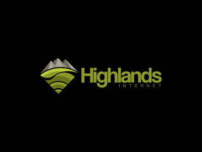 Highlands Internet branding design icon illustration logo vector