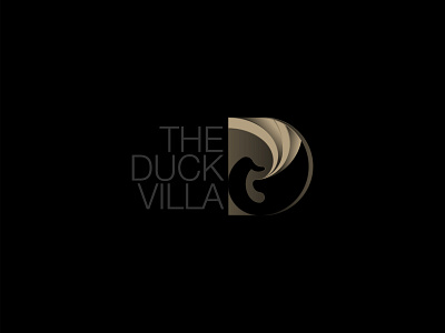 The Duck Villa branding design icon illustration logo vector