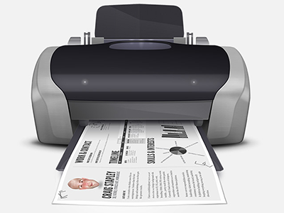 Printer Illustration illustration print printer resume