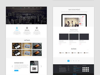New project Home Page responsive ui ui design uix design web design wordpress