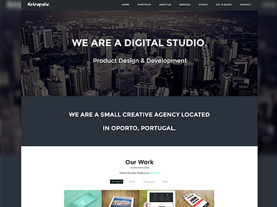 Metropolis Template design mobile responsive ui ui design web design