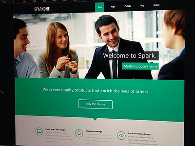 Spark - new Template design html5 mobile responsive ui design web design