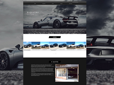 Rquattro Webiste auto cars responsive webdesign website