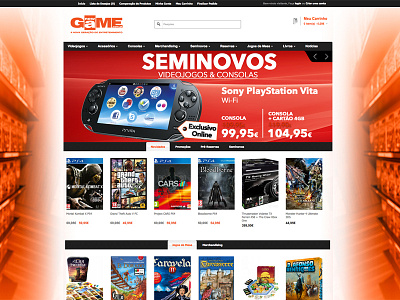 New Game Ecommerce Website design ecommerce newgame psd responsive design ui design website