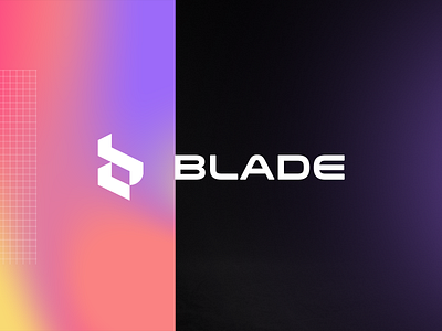 BLADE - Geometric Lettermark logo bold branding design geometric graphic design identity lettermark logo logomark symbol