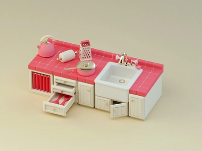 Raspberry Kitchen - Stylized Workshop