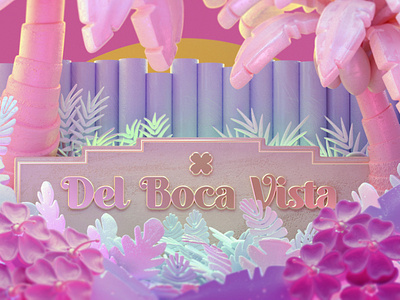 "D is for Del Boca Vista" 3d c4d c4dfordesigners cg cineam4d cinema 4d design illustration model