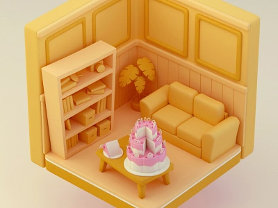 Seinfeld - Entanmanns Cake 3d c4d illustration maxon octane