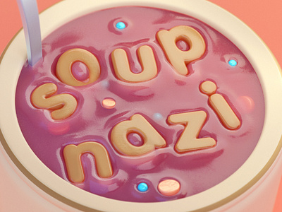 Seinfeld - Soup Nazi c4d cinema4d illustration octane