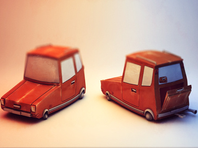 Toy Car bodypaint c4d cartoon cinema 4d luggage mapping mesh model texturing toon uv map uv mapping