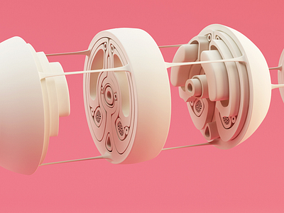 Cross Section c4d cg cinema 4d cinema4d pink render