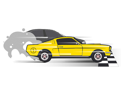 TablighDrive Landing Page Illustration no.2 advertisement branding character competiotion deadline design drift ford mustang graphic design illustration illustrator landing page marketing match overtaking race startup vector winner winners