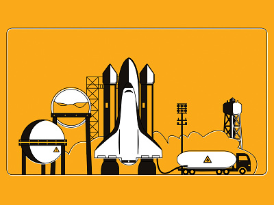 VC Investment branding company design factory gas graphic design illustration illustrator investment landing page refuel risk rocket shuttle startup tunker vector venture venture capital