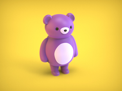 My Little purple teddybear