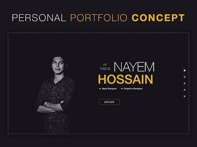 Personal Portfolio Landing Page Concept