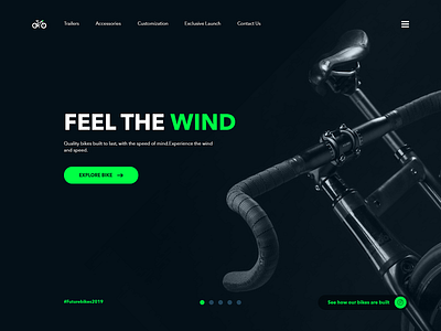 Bicycle Web Landing Page