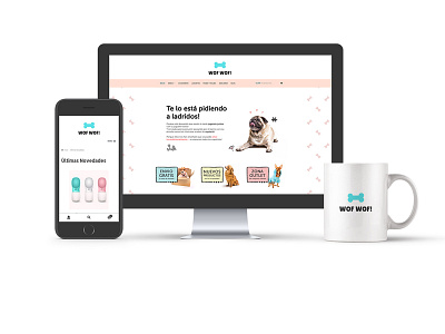 Dog Supplies Ecommerce branding design ecomerce logo ui web website wordpress
