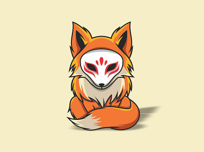 Kitsune animal art artwork awesome cute design fox graphic design graphicdesign illustration illustration artist illustrator inspired japanese mascot mytology sweet vector wildlife