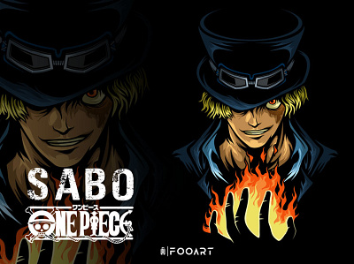 SABO ( ONEPIECE ) anime art artwork artworks branding character design fanart graphicdesign icon illustration inspired manga one piece onepiece pirate vector vectorart