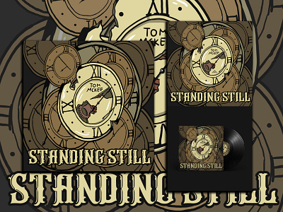 standing still album art art artworkforsale branding cover art cover artwork cover design design digital art digital illustration illustration packagedesign packaging illustration photoshop t shirt illustration typography vector